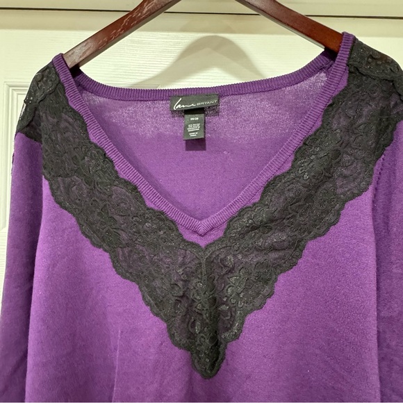 Lane Bryant Lace Sweater 26/28 - Picture 3 of 7